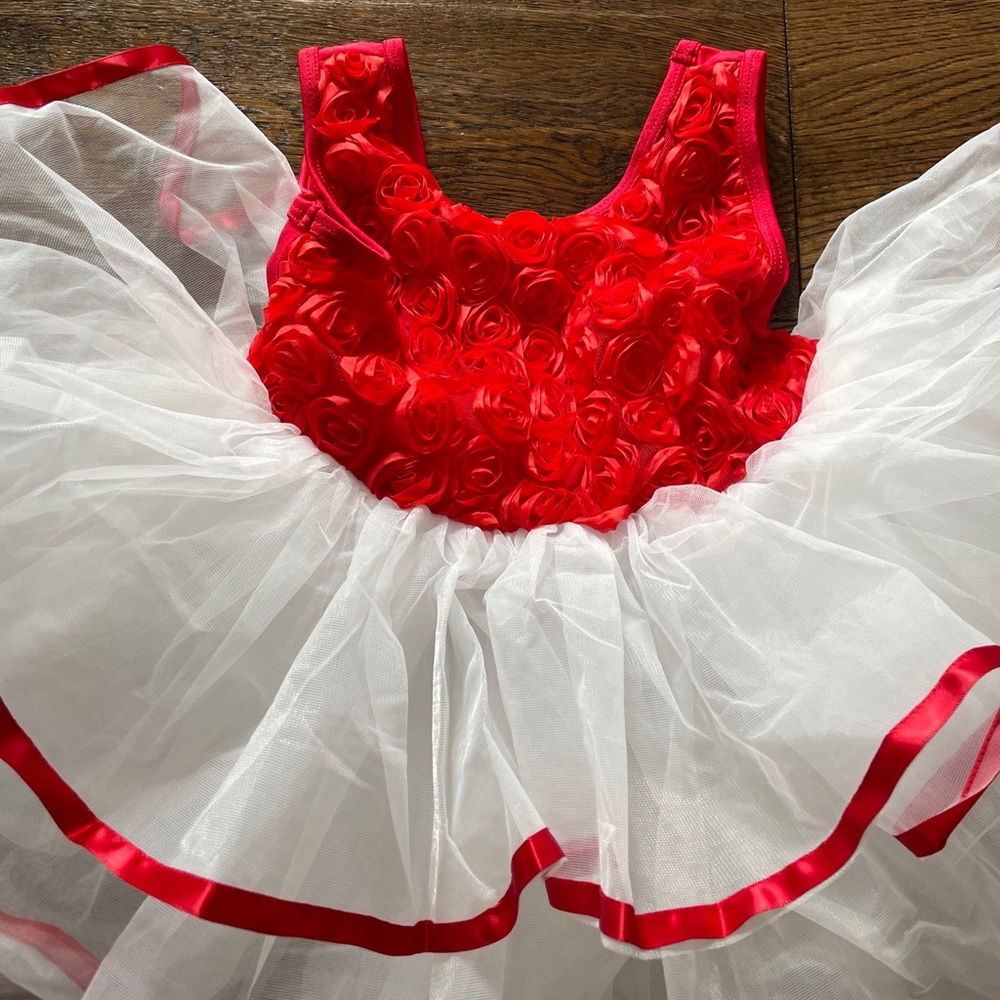 Dance Costume Victoria Dancewear  Style # 0102 Red Size MC Kids